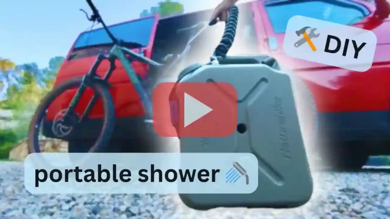 Best portable Shower for camping & vanlife worldwide DIY guide under 100€