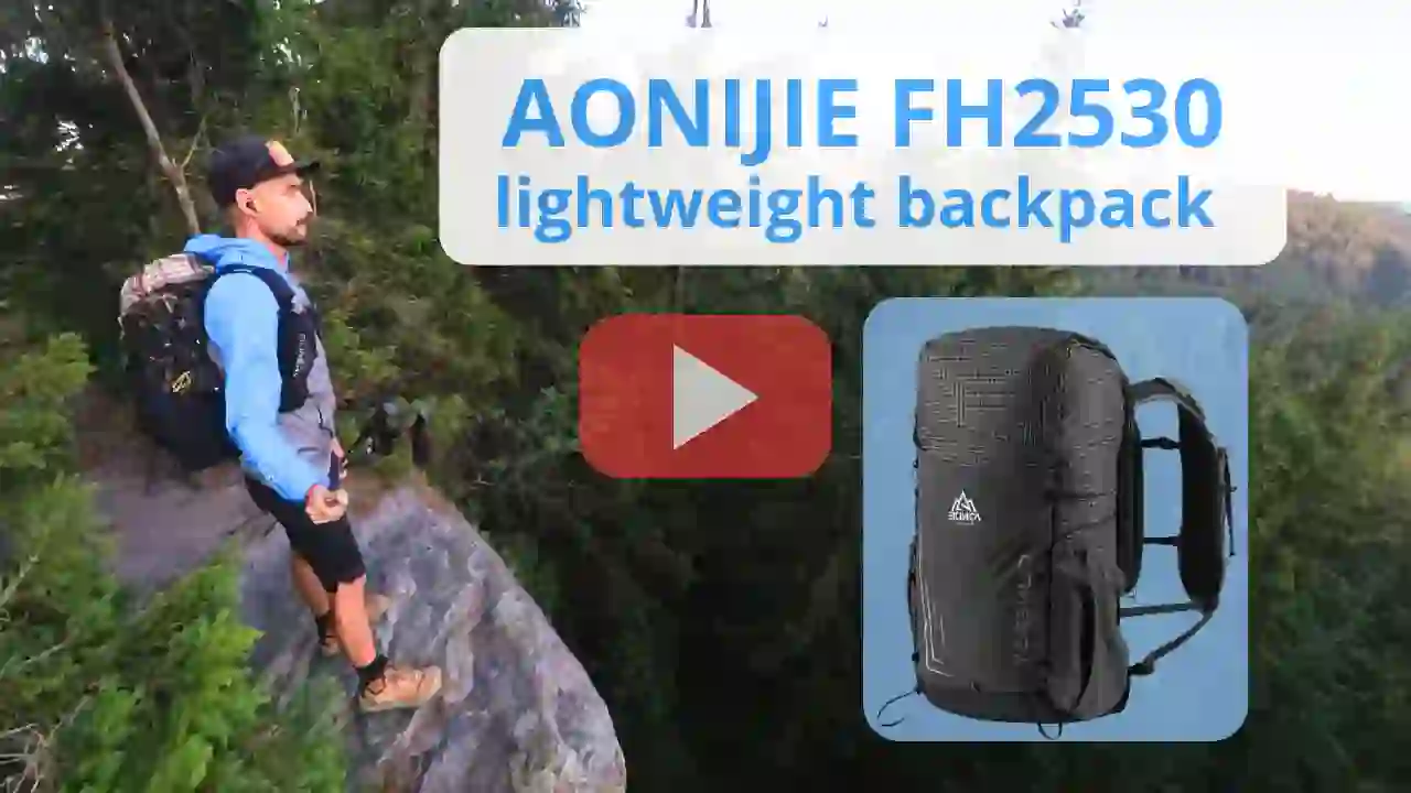 AONIJIE FH2530 Fastpack Review Best Lightweight hiking Backpack for Fastpacking